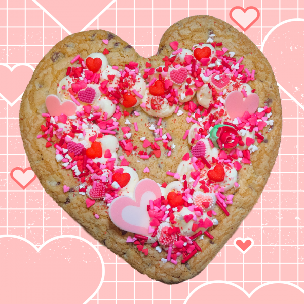 valentines cookie cake